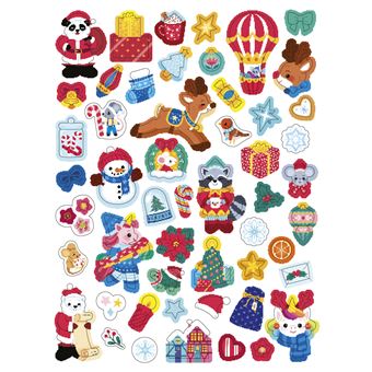 Autocollants Joyeux Noël ! Avec 6 décors