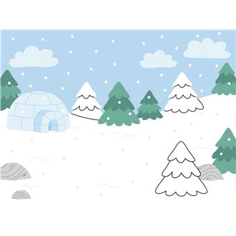 Autocollants Joyeux Noël ! Avec 6 décors