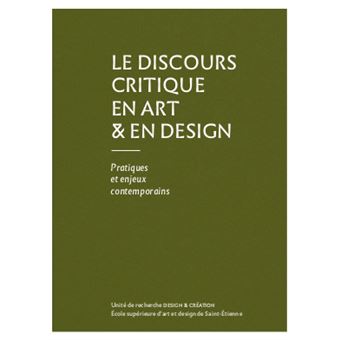 Le Discours critique en art & en design
