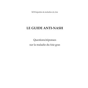 Le guide anti-NASH