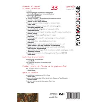 NRP 33 - Violences et passions en milieu universitaire