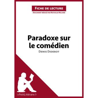 Paradoxe sur le comédien de Denis Diderot (Fiche de lecture) - 1