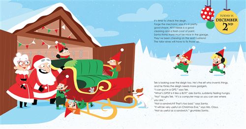 Communication Jeunesse  Le compte à rebours du père Noël : 24 histoires avant  Noël