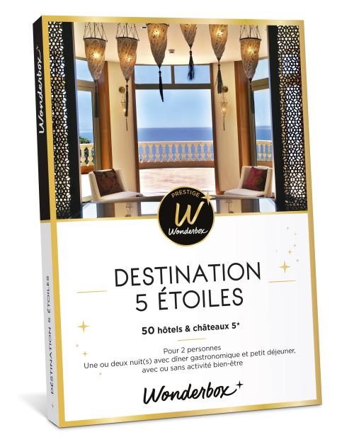 Coffret Cadeau Wonderbox Prestige Destination 5 Etoiles