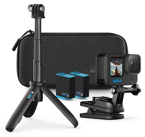 GoPro HERO 10 Black Actioncam - 5K / 60 BpS Caméra sport écran tactile,  WiFi, GPS, Stabilisation d'image, accéléré, rale