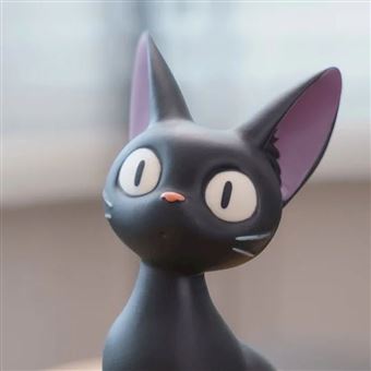 Statue musicale Kiki la petite sorcière Ghibli Jiji et sa radio