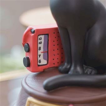Statue musicale Kiki la petite sorcière Ghibli Jiji et sa radio