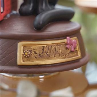 Statue musicale Kiki la petite sorcière Ghibli Jiji et sa radio