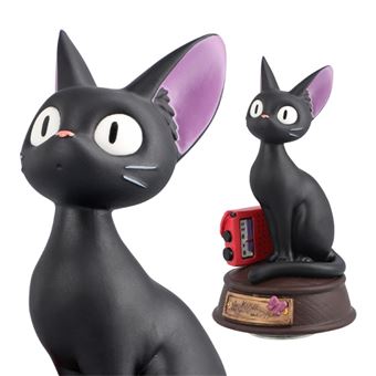Statue musicale Kiki la petite sorcière Ghibli Jiji et sa radio
