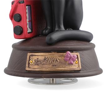 Statue musicale Kiki la petite sorcière Ghibli Jiji et sa radio
