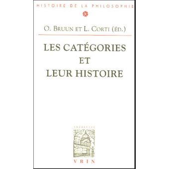 Les Catégories et leur histoire