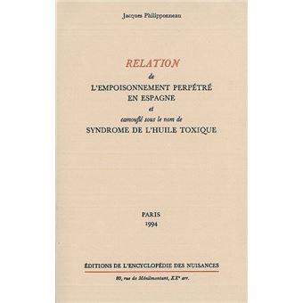 Relation de l'empoisonnement perpétré en Espagne - 1