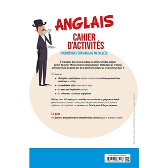 Anglais. Cahier d'activités pour apprendre ou réviser son anglais au collège (Cycle 4 - LV1-LV2) (A1-A2)
