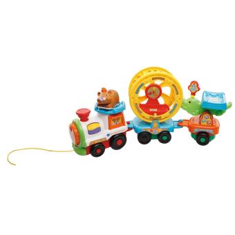 Petit Train avec Sons et Lumières de la Ferme - Jouet Éducatif à Piles