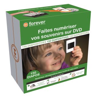 Coffret cadeau Forever Numérisation 150 diapositives sur DVD - 1