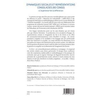 Dynamiques sociales et représentations congolaises (RD Congo)