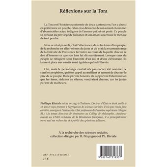 Réflexions sur la Tora