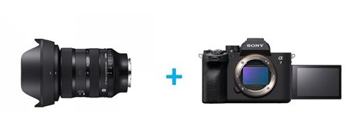 Objectif zoom Sigma DG DN II Art 24 70 mm f/ 2.8 pour Sony E + Appareil Photo Hybride Sony A7 IV NU