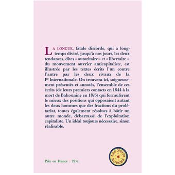 Bakounine/Marx : La Grande Discorde