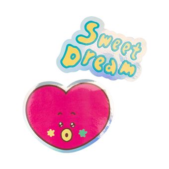 Set de 2 Stickers BT21 The Journey Vinyle Tata