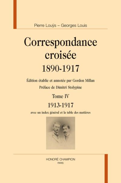 Correspondance croisée 1890-1974