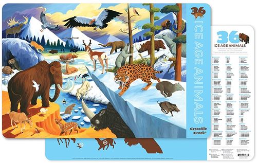 Placemats - 36 Ijstijd dieren - Crocodile Creek