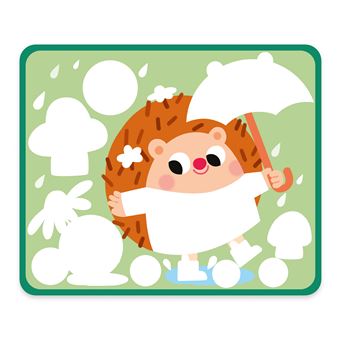 Coffret feutre magique - 5 tableaux à colorier et tamponner - coffret avec accessoires