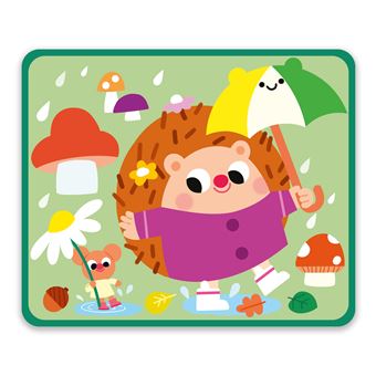 Coffret feutre magique - 5 tableaux à colorier et tamponner - coffret avec accessoires