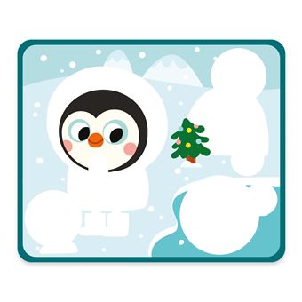 Coffret feutre magique - 5 tableaux à colorier et tamponner - coffret avec accessoires