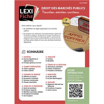 Droit des marchés publics