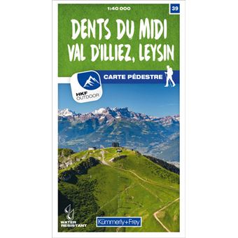 DENTS DU MIDI VAL D'ILLIEZ LEYSIN 1:40'000