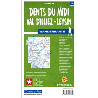 DENTS DU MIDI VAL D'ILLIEZ LEYSIN 1:40'000