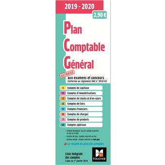 Plan comptable général - PCG - 2019-2020