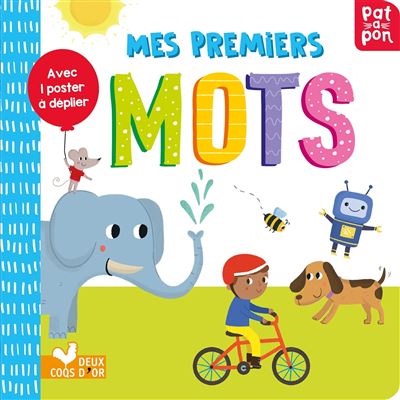 Mes premiers mots - livre avec poster à déplier