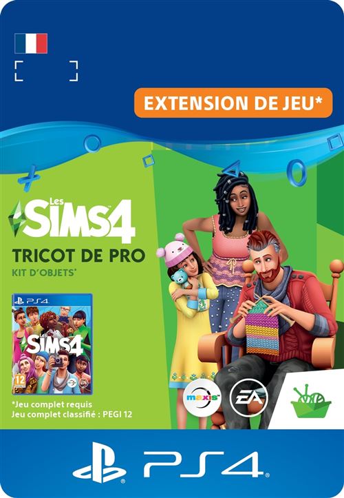 Code de telechargement extension DLC The Sims 4 Nifty Knitting Stuff Pack PS4