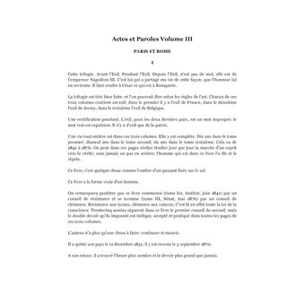 Actes Et Paroles