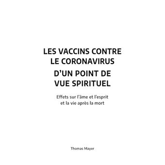 Les vaccins contre le coronavirus d'un point de vue spirituel