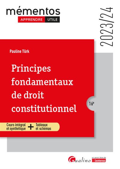 Principes Fondamentaux De Droit Constitutionnel Cours Intégral Et ...