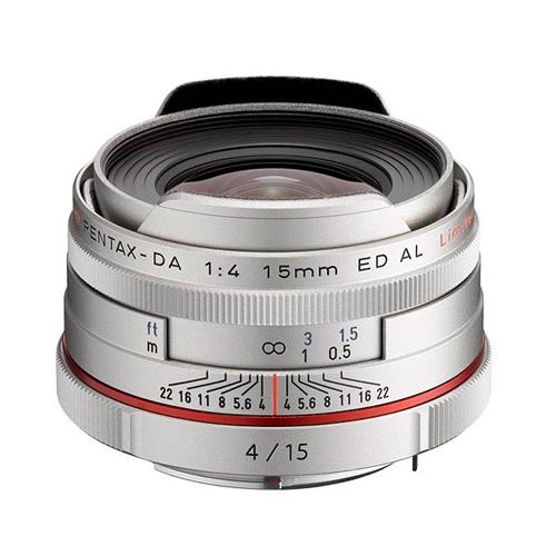 Pentax objectif 15mm f/4 hd ed al limited silver