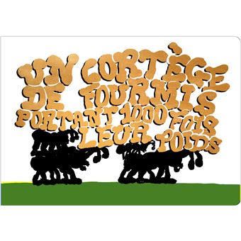 Un Cortège de fourmis portant 1000 fois leur poids