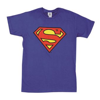 T-Shirt DC Comics Superman Logo Bleu