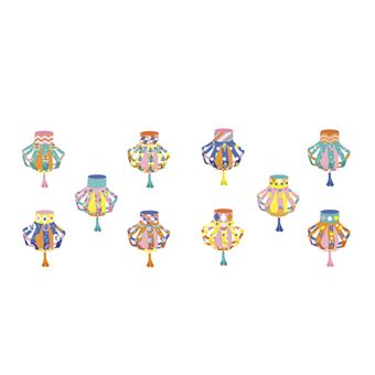 Pochette épaisse Lampions en papier