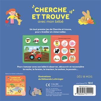 Cherche et trouve avec mon bébé à la ferme
