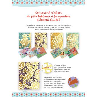 L'art à la manière de Gaudi - mosaïques animaux - pochette avec accessoires