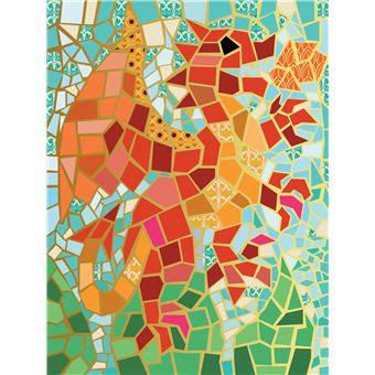 L'art à la manière de Gaudi - mosaïques animaux - pochette avec accessoires