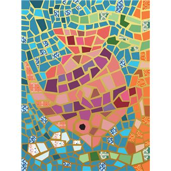 L'art à la manière de Gaudi - mosaïques animaux - pochette avec accessoires