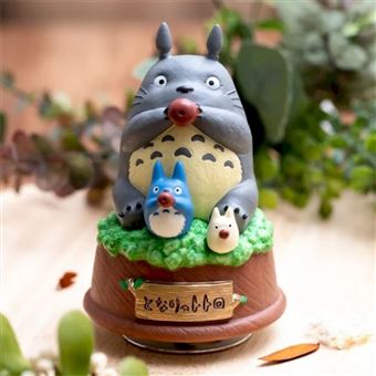 Statue musicale Mon voisin Totoro Ghibli Totoro joue de l'ocarina