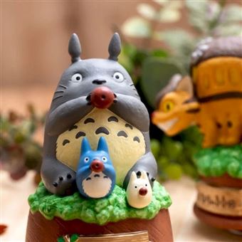 Statue musicale Mon voisin Totoro Ghibli Totoro joue de l'ocarina