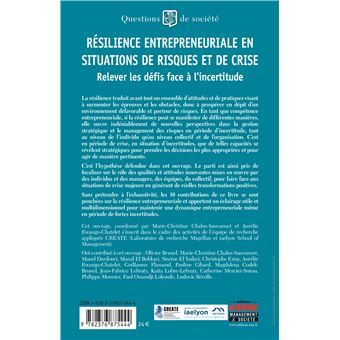 Résilience entrepreneuriale en situations de risques et de crise