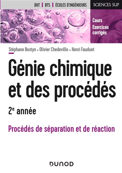 Génie Chimique Et Des Procédés 2e Année Procédés De Séparation Et De Réaction Cours Et